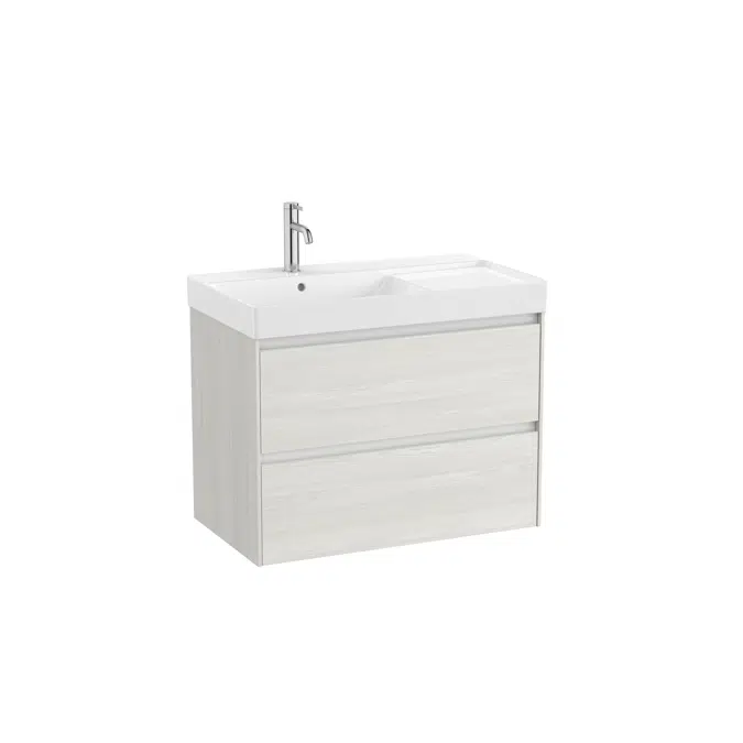 ONA Unik (base unit with two drawers and left hand basin)