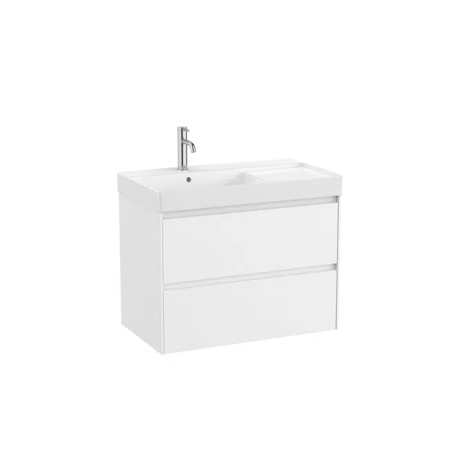 ONA Unik (base unit with two drawers and left hand basin)