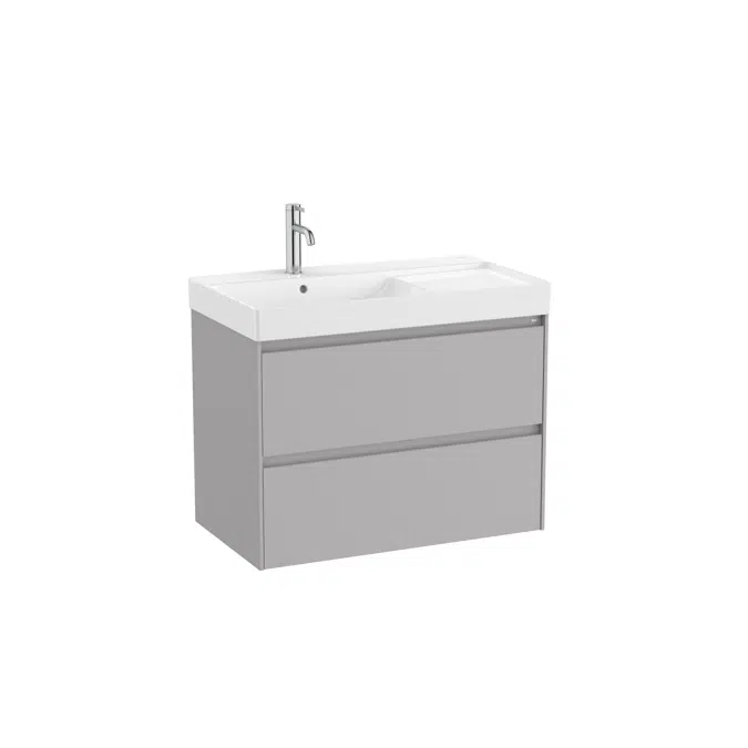 ONA Unik (base unit with two drawers and left hand basin)