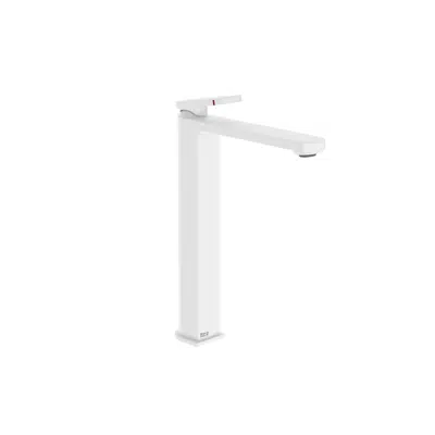 Зображення для Kay - Basin mixer with smooth body and click-clack waste. Includes flexible supply hoses. Cold Start. XL-Size.
