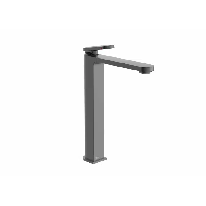 Kay - Basin mixer with smooth body and click-clack waste. Includes flexible supply hoses. Cold Start. XL-Size.