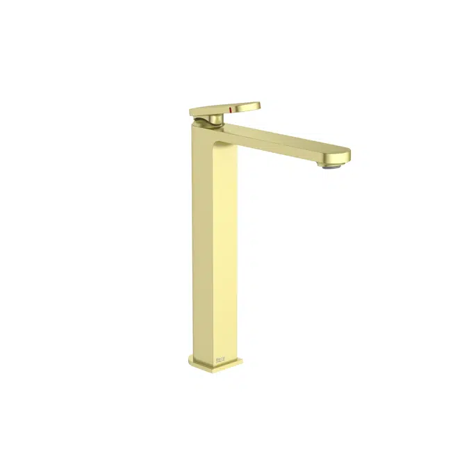 Kay - Basin mixer with smooth body and click-clack waste. Includes flexible supply hoses. Cold Start. XL-Size.