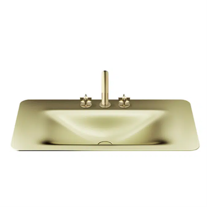 ARMANI - BAIA 900 mm countertop washbasin for 3-hole basin mixer