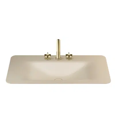 afbeelding voor ARMANI - BAIA 900 mm countertop washbasin for 3-hole basin mixer