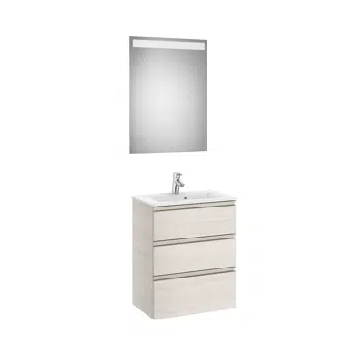 bild för THE GAP 605 Pack (compact base unit 3 drawers, basin and LED mirror)