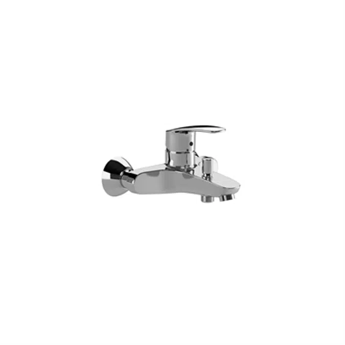 MONODIN-N Wall-mounted bath-shower mixer w/ automatic diverter