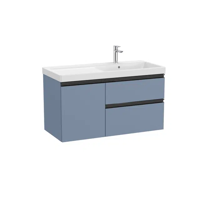 The Gap Unik (base unit with two drawers, one door and basin on the right)