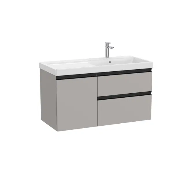 The Gap Unik (base unit with two drawers, one door and basin on the right)