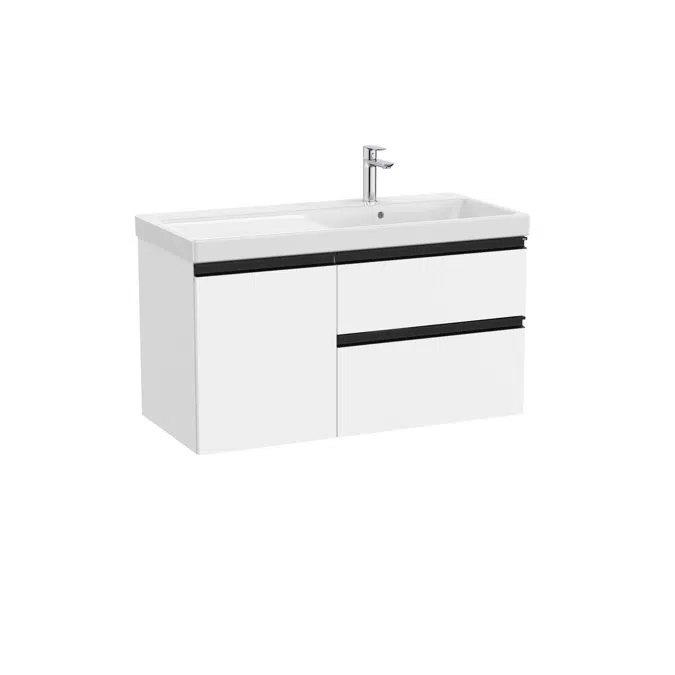 The Gap Unik (base unit with two drawers, one door and basin on the right)