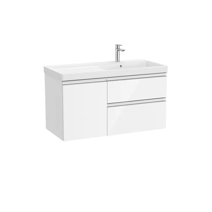 The Gap Unik (base unit with two drawers, one door and basin on the right)