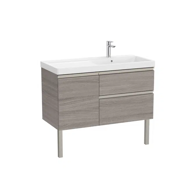 The Gap Unik (base unit with two drawers, one door and basin on the right)