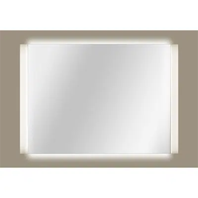 Image for ARMANI - ISLAND 1734 x 1200 mm lighted mirror w/ demister and Maxiclean treatment. For use with a DALI dimmer system (not included)