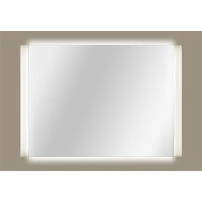 kuva kohteelle ARMANI - ISLAND 1734 x 1200 mm lighted mirror w/ demister and Maxiclean treatment. For use with a DALI dimmer system (not included)