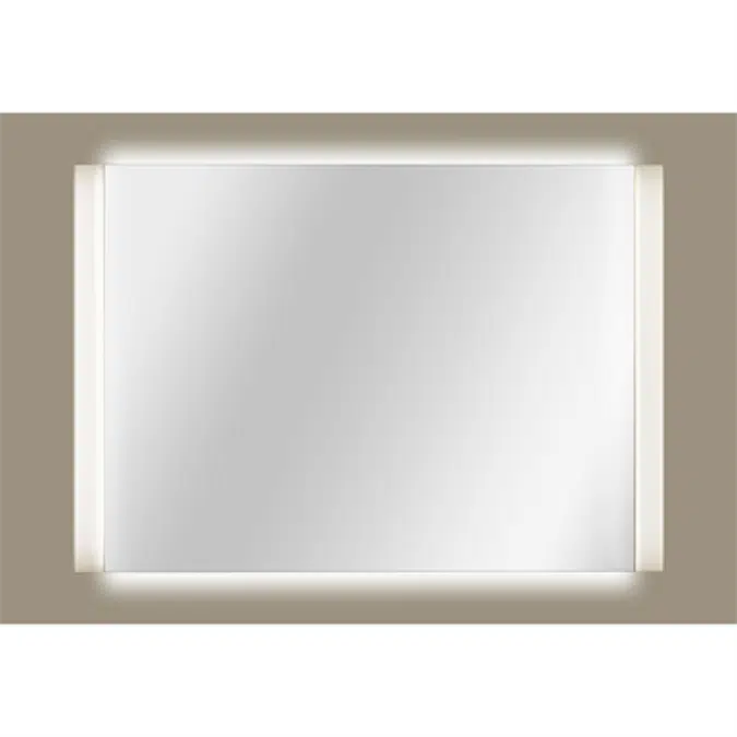 ARMANI - ISLAND 1734 x 1200 mm lighted mirror w/ demister and Maxiclean treatment. For use with a DALI dimmer system (not included)