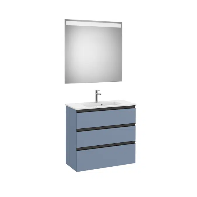 THE GAP 805 Pack (compact base unit 3 drawers, basin and LED mirror)