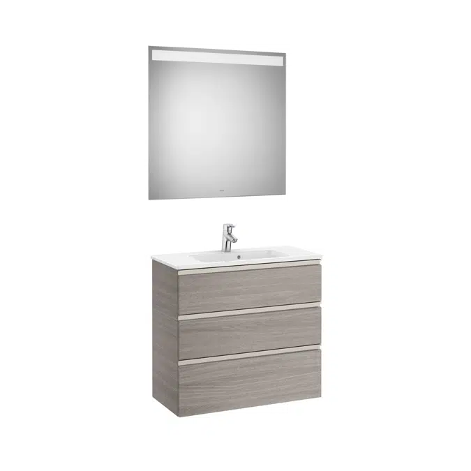 THE GAP 805 Pack (compact base unit 3 drawers, basin and LED mirror)