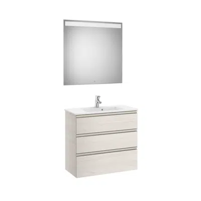 imagen para THE GAP 805 Pack (compact base unit 3 drawers, basin and LED mirror)