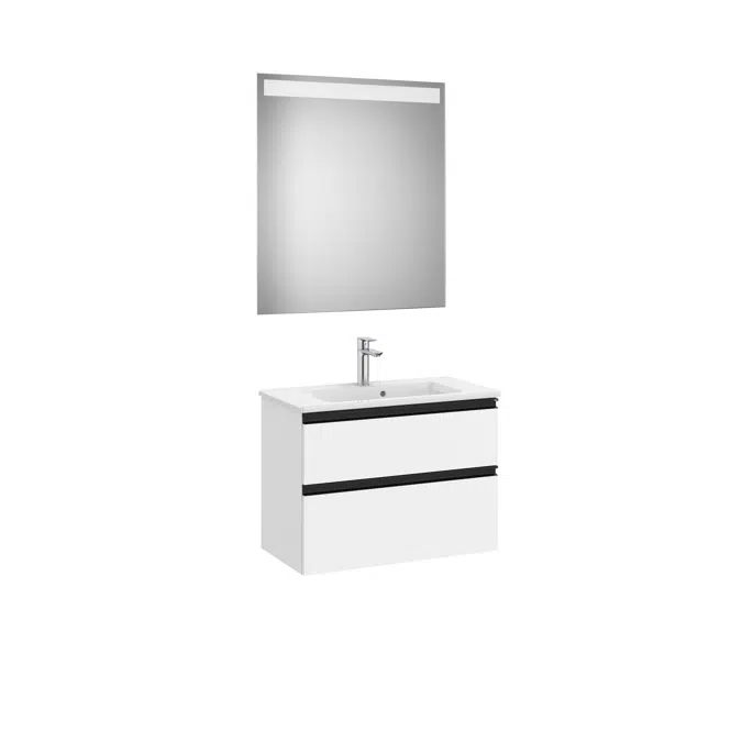 THE GAP 705 Pack (compact base unit 2 drawers, basin and LED mirror)