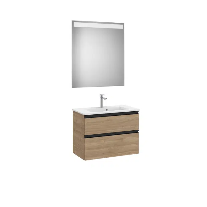 THE GAP 705 Pack (compact base unit 2 drawers, basin and LED mirror)