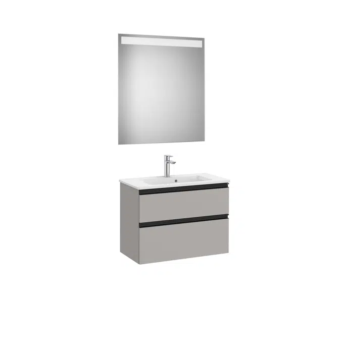 THE GAP 705 Pack (compact base unit 2 drawers, basin and LED mirror)