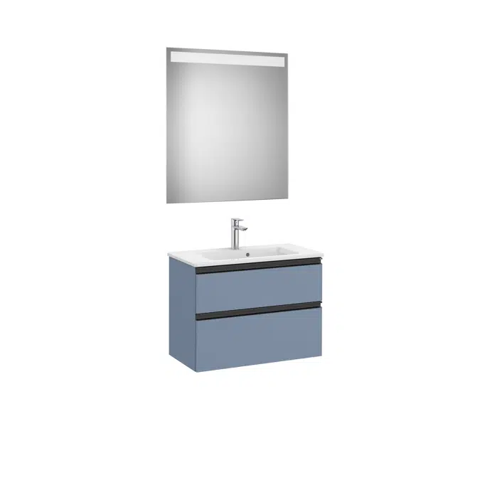 THE GAP 705 Pack (compact base unit 2 drawers, basin and LED mirror)
