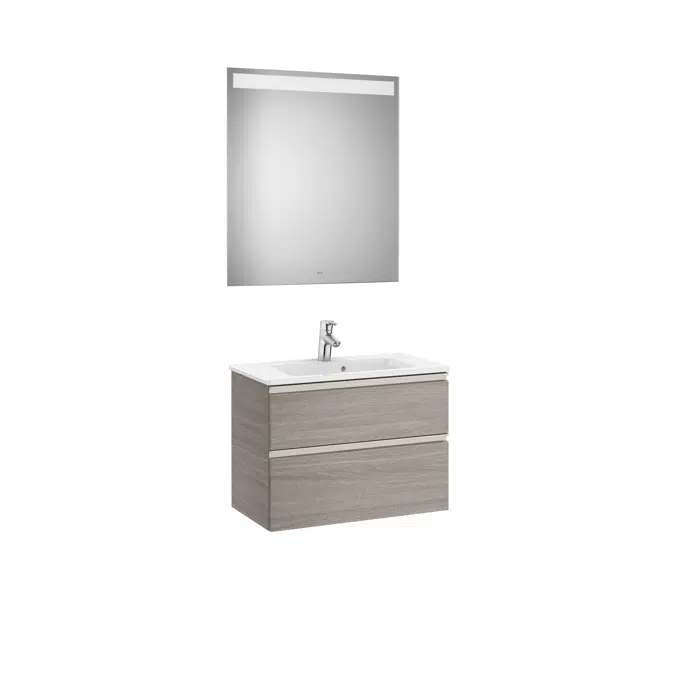 THE GAP 705 Pack (compact base unit 2 drawers, basin and LED mirror)