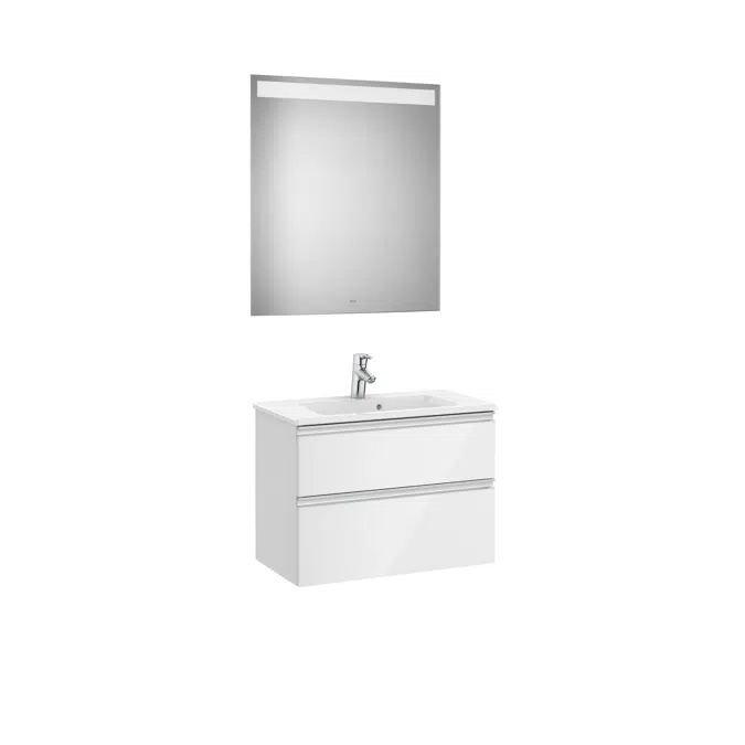 THE GAP 705 Pack (compact base unit 2 drawers, basin and LED mirror)