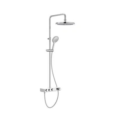 Index-T Switch Thermostatic shower column with shelf for shower图像