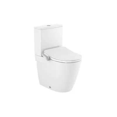 afbeelding voor In-Wash® Ona - Back to wall Rimless® vitreous china compact close-coupled smart toilet with dual outlet. Needs power supply