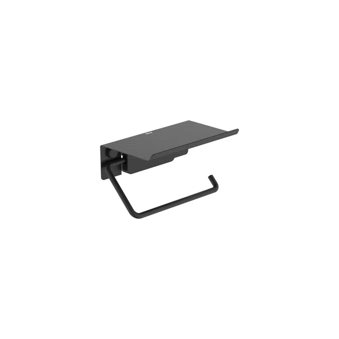 Sonata Toilet roll holder with cover (installation with screws or adhesive)
