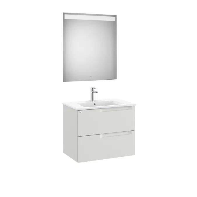 Aleyda Pack (base unit with 2 drawers, basin and LED mirror)