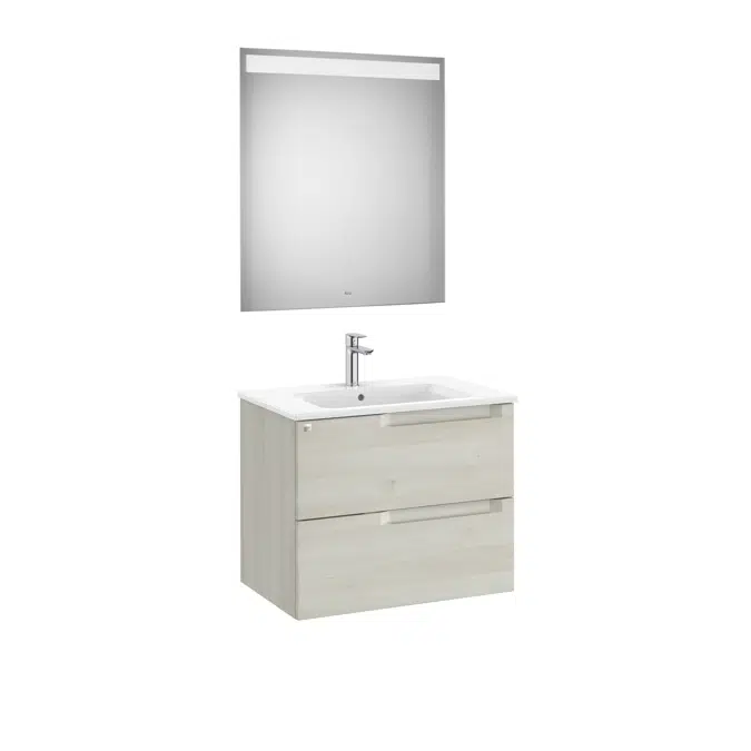 Aleyda Pack (base unit with 2 drawers, basin and LED mirror)