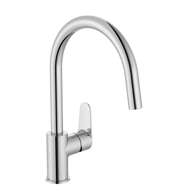 Victoria Plus - Kitchen mixer with swivel C-spout. L-Size