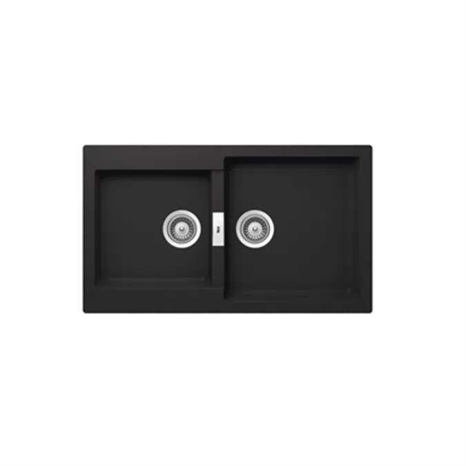 OSLO QUARZEX® 2 bowl kitchen sink 860