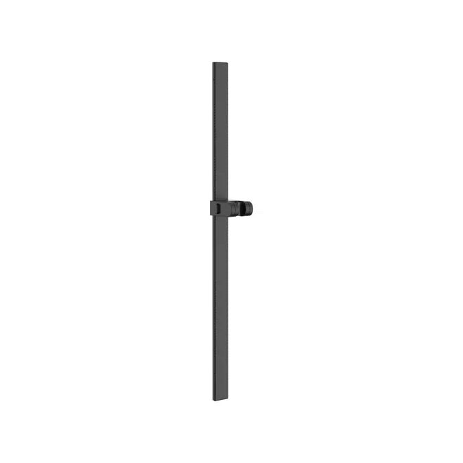 Minimal Height-adjustable shower slide bar with adjustable hand-shower bracket