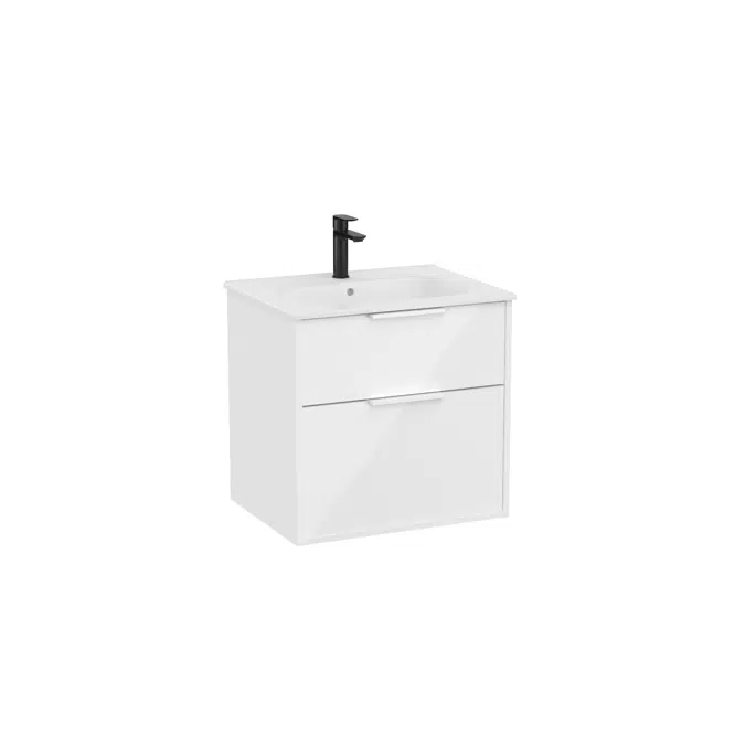 Optica Unik - Base unit with two drawers and ceramic basin