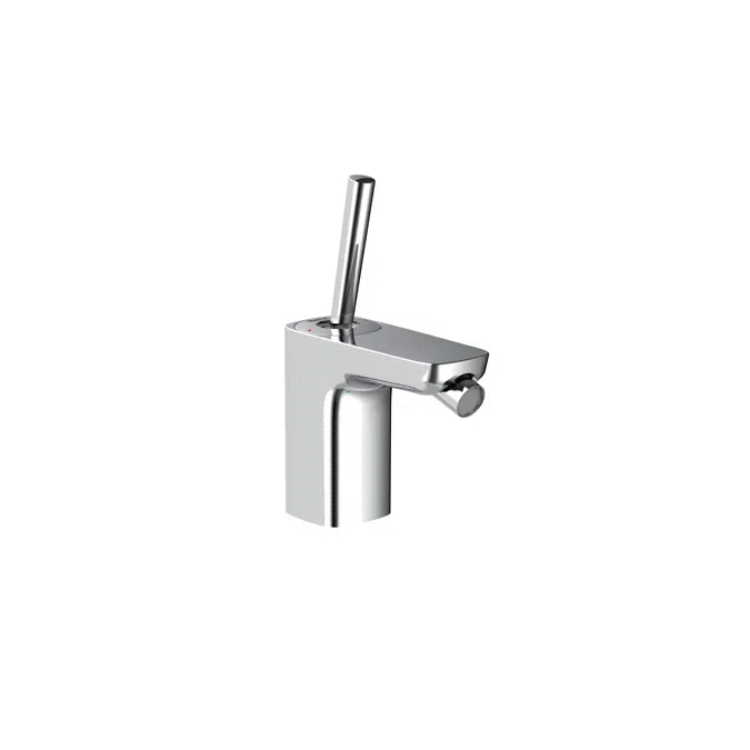 PALS Single lever bidet mixer with pop-up waste