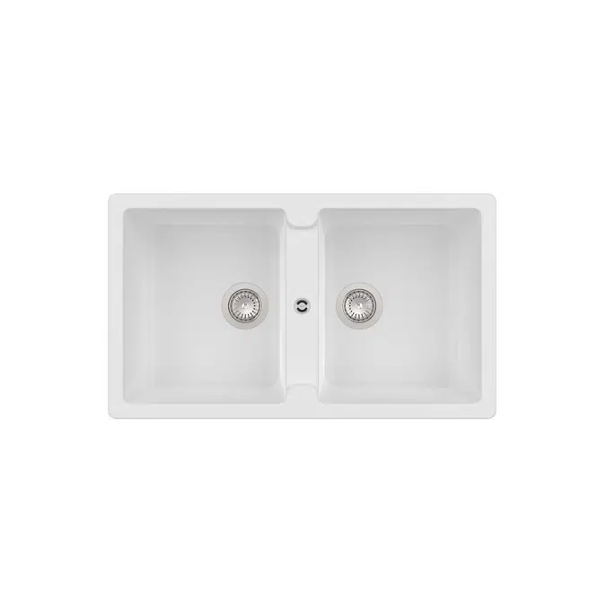 BERGEN 860 QUARZEX® double bowl kitchen sink