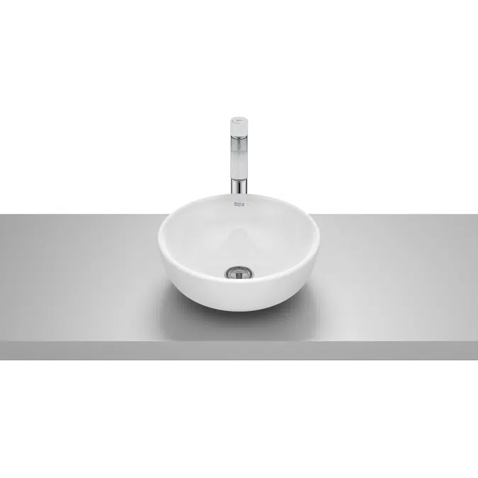 Optica Over countertop vitreous china basin without taphole