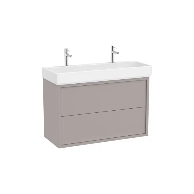 Tura  Unik (Base unit with two drawers and centered basin)