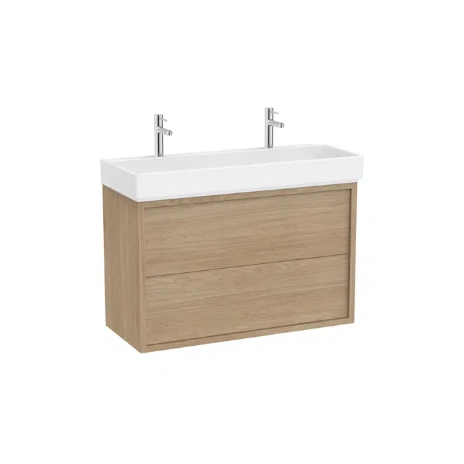 Tura  Unik (Base unit with two drawers and centered basin)