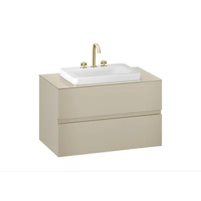 obraz dla ARMANI - BAIA 1000 mm wall-hung furniture for deck-mounted basin mixers and over countertop washbasins