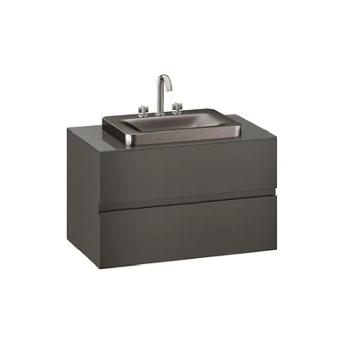 ARMANI - BAIA 1000 mm wall-hung furniture for deck-mounted basin mixers and over countertop washbasins