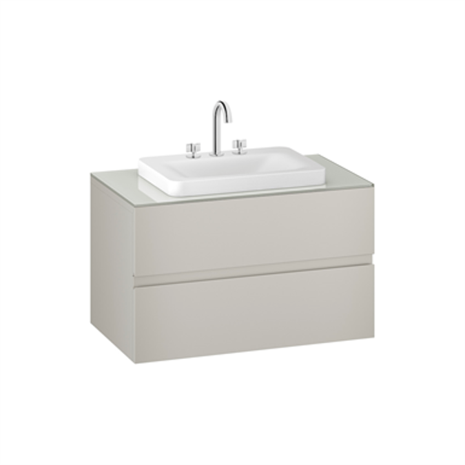 ARMANI - BAIA 1000 mm wall-hung furniture for deck-mounted basin mixers and over countertop washbasins