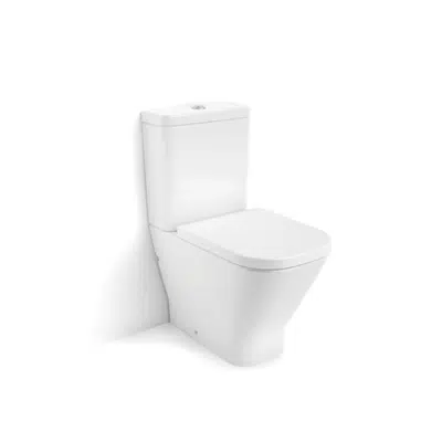 Image for THE GAP RIMLESS Compact Toilet back-to-wall w/ cutout for isolation valve