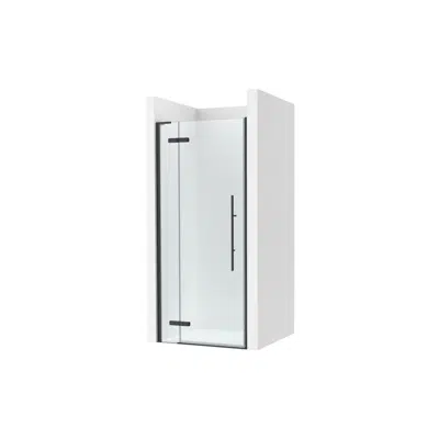 kép a termékről - Brisa PEF - Front shower enclosure with 1 swing door + 1 fixed panel (between three walls)