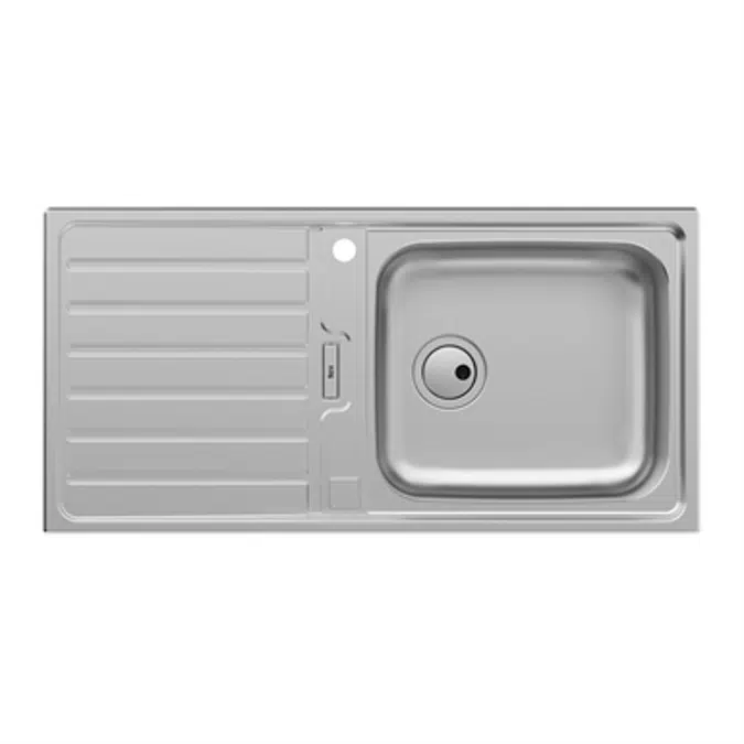 SIENA 1000 Stainless steel single bowl kitchen sink