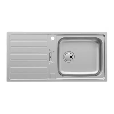 bild för SIENA 1000 Stainless steel single bowl kitchen sink