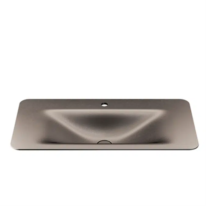 ARMANI - BAIA 900 mm countertop washbasin for 1-hole basin mixer