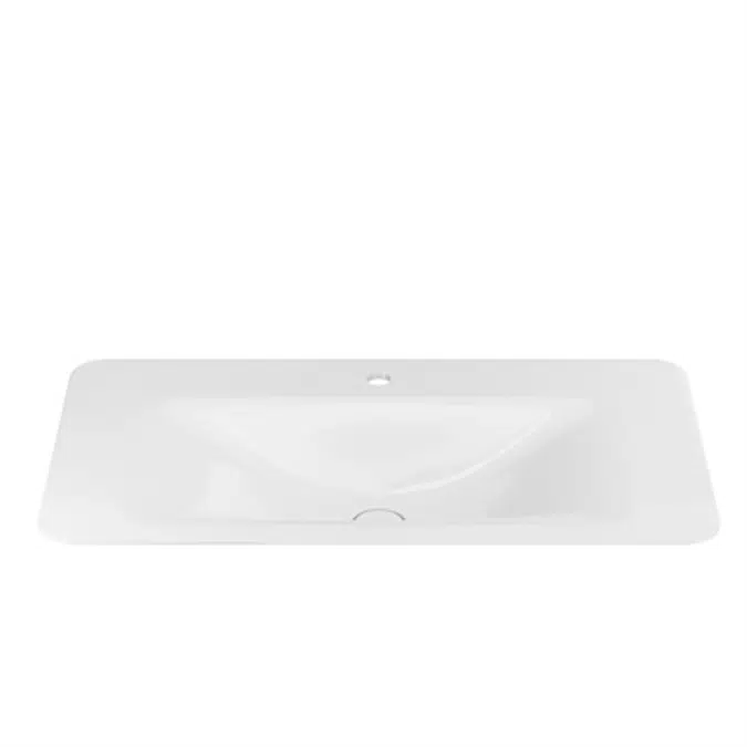ARMANI - BAIA 900 mm countertop washbasin for 1-hole basin mixer